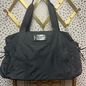 Kate Spade “York” Black Nylon Baby Bag